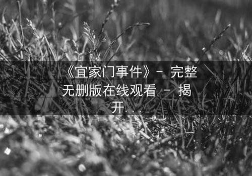 《宜家门事件》- 完整无删版在线观看 - 揭开家庭背后的惊天秘密